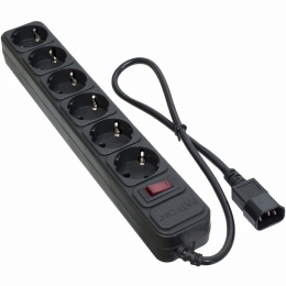 Мережевий фільтр для дбж 6 розеток Black 0.5 м, 3*1мм2 sp-1062u Patron EXT-PN-SP-1062U