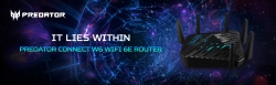 Маршрутизатор Acer Predator Connect W6 4xGE LAN 1x2.5GE WAN 1xUSB3.0 MU-MIMO Wi-Fi 6E gaming FF.G22WW.001