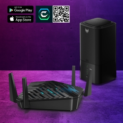 Маршрутизатор Acer Predator Connect W6d 4xGE LAN 1x2.5GE WAN 1xUSB3.0 MU-MIMO Wi-Fi 6 gaming FF.G25EE.001