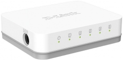Коммутатор D-Link GO-SW-5G/E 5xGE, Неуправлямый