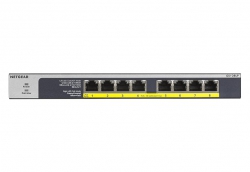 Коммутатор NETGEAR GS108LP 8xGE PoE+ (60Вт), FlexPoE, неуправляемый GS108LP-100EUS