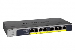 Коммутатор NETGEAR GS108PP 8xGE PoE+ (123Вт), FlexPoE, неуправляемый GS108PP-100EUS