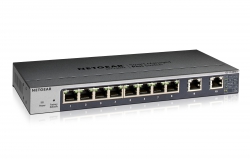 Коммутатор NETGEAR GS110EMX 8x1GE, 2xMulti-Gig (100M/1G/2.5G/5G/10G), управляемый GS110EMX-100PES