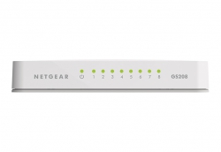 Комутатор NETGEAR GS208 8xGE, некерований GS208-100PES