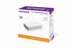 Комутатор NETGEAR GS208 8xGE, некерований GS208-100PES