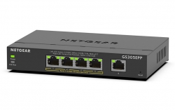 Коммутатор NETGEAR GS305EPP 4xGE PoE+(120Вт), 1xGE, управляемый GS305EPP-100PES