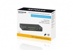 Коммутатор NETGEAR GS305Pv2 4xGE PoE+ (63Вт), 1xGE, неуправляемый GS305P-200PES