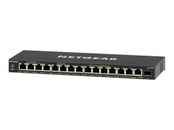 Коммутатор NETGEAR GS316EPP 15x1GE PoE+(231Вт), 1xSFP, управляемый GS316EPP-100PES