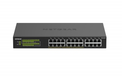 Коммутатор NETGEAR GS324P 16xGE PoE+(190Вт), 8xGE, неуправляемый GS324P-100EUS