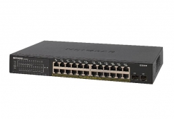 Коммутатор NETGEAR GS324TP 24x1GE PoE+(190Вт), 2xSFP, управляемый GS324TP-100EUS