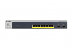 Коммутатор NETGEAR GS510TPP 8x1GE PoE+(190Вт), 2xSFP, управляемый GS510TPP-100EUS