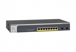 Коммутатор NETGEAR GS510TPP 8x1GE PoE+(190Вт), 2xSFP, управляемый GS510TPP-100EUS