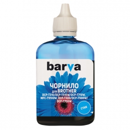 Чернила Brother bt5000c (5000) 100 мл голубые Barva (bbt5000c-744) I-BARE-BT5000-100-C