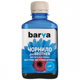 Чернила Brother bt5000c специальные 180 мл, водорастворимые, голубые Barva (bbt5000c-754) I-BARE-BT5000-180-C