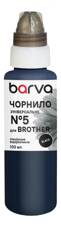 Чорнило для Brother універсальне №5 100 мл, водорозчинне, чорне Barva (BU5-479e) I-BARE-BU5-100-B