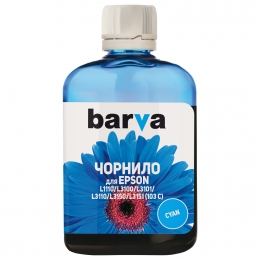 Чорнило Barva для фабрик друку Epson l1110/l3100 (103) Cyan 100 мл (e103-691) I-BARE-E-103-100-C