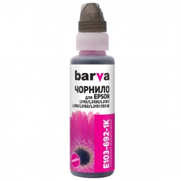 Чорнило Barva для фабрик друку Epson l1110/l3100 (103) magenta 100 мл (e103-692-1k) у флаконі onekey (1k) I-BARE-E-103-1K-M
