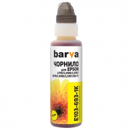 Чорнило Barva для фабрик друку Epson l1110/l3100 (103) yellow 100 мл (e103-693-1k) у флаконі onekey (1k) I-BARE-E-103-1K-Y