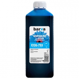 Чернила Epson 106 c специальные 1 л, водорастворимые, голубые Barva (e106-793) I-BARE-E-106-1-C