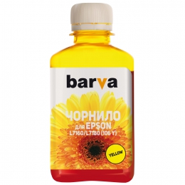 Чорнило Epson 106 y спеціальне 180 мл, водорозчинне, жовте Barva (e106-790) I-BARE-E-106-180-Y