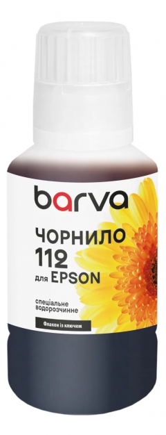 Чорнило для Epson 112 Y спеціальне 140 мл, OneKey, водорозчинне, жовте Barva (E112-824e) I-BARE-E-112-140-Y