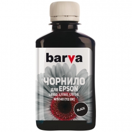 Чорнило Epson 112 b спеціальне 180 мл, пігментне, чорне Barva (e112-821) I-BARE-E-112-180-B-P