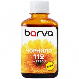 Чернила для Epson 112 Y специальные 180 мл, пигментные, желтые Barva (E112-959) I-BARE-E-112-180-Y-P