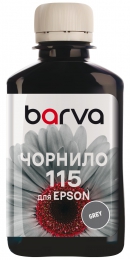 Чорнило для Epson 115 gy спеціальне 180 мл, водорозчинне, сіре Barva (e115-876) I-BARE-E-115-180-GY