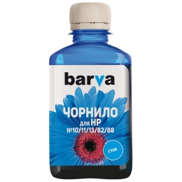 Чорнило HP 10/11/13/82/88 спеціальне 180 мл, водорозчинне, блакитне Barva (h10-686) I-BARE-H10-180-C