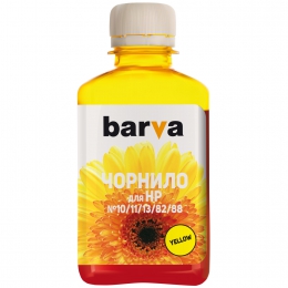 Чернила HP 10/11/13/82/88 специальные 180 мл, водорастворимые, желтые Barva (h10-688) I-BARE-H10-180-Y