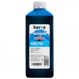 Чорнило HP 305 спеціальне 1 л, водорозчинне, блакитне Barva (h305-783) I-BARE-H305-1-C