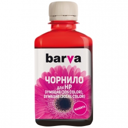 Чернила HP 305 специальные 180 мл, водорастворимые, пурпурные Barva (h305-780) I-BARE-H305-180-M