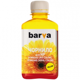 Чорнило HP 305 спеціальне 180 мл, водорозчинне, жовте Barva (h305-781) I-BARE-H305-180-Y
