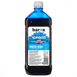 Чорнило Barva HP 652/46/123 (1115/2135/2020/2520) Cyan 1 л (h652-654) I-BARE-H652-1-C