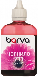 Чорнило для HP 711 m спеціальне 100 мл, водорозчинне, пурпурове Barva (h711-855) I-BARE-H711-100-M