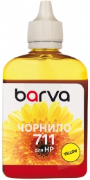 Чернила для HP 711 y специальные 100 мл, водорастворимые, желтые Barva (h711-856) I-BARE-H711-100-Y