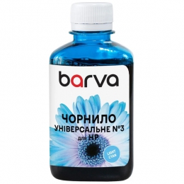 Чернила для HP универсальные №3 180 мл, водорастворимые, светло-голубые Barva (HU3-969) I-BARE-HU3-180-LC