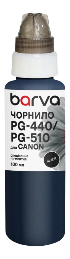 Чорнило для Canon PGI-520/PG-440/PG-510 спеціальне 100 мл, пігментне, чорне Barva (C520-297e) I-BARE-PGI520-100-BP