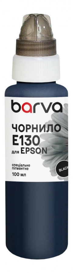 Чорнило для Epson T0731/T0921/T1291/T1301 спеціальне 100 мл, пігментне, чорне Barva (E130-527e) I-BARE-T1301-100-B-P