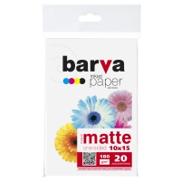 Фотобумага Barva матовая 180 г/м2 10x15 20 л (ip-a180-257) IP-BAR-A180-257