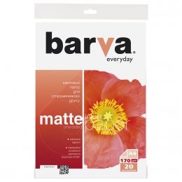 Фотобумага Barva everyday матовая 170 г/м2 a4 20 л (ip-ae170-321) IP-BAR-AE170-321