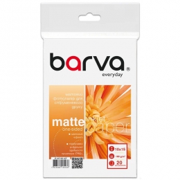 Фотобумага матовая 190 г/м2, 10x15 см, 20 л Everyday Barva (IP-AE190-407) IP-BAR-AE190-407