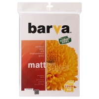 Фотопапір Barva economy матовий 220 г/м2 a4 60 арк (ip-ae220-226) IP-BAR-AE220-226