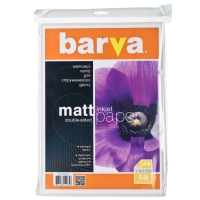 Фотопапір Barva двосторонній матовий 190 г/м2 a4 50 арк (ip-b190-057) IP-BAR-B190-057