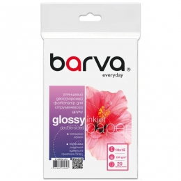 Фотобумага глянцевая двусторонняя 230 г/м2, 10x15 см, 20 л Everyday Barva (IP-GE230-423) IP-BAR-GE230-423