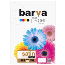 Фотобумага белый сатин 255 г/м2, а3, 20 л profi Barva (ip-v255-370) IP-BAR-P-V255-370