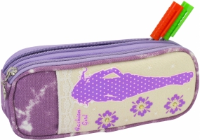 Пенал на 1 відділення COOLFORSCHOOL J-2392-purple