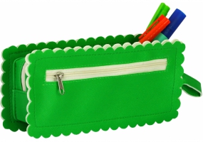Пенал на 1 отделение COOLFORSCHOOL J-2609-blue J-2609-green