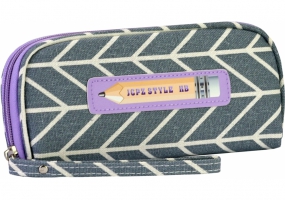 Пенал на 1 відділення з ремінцем COOLFORSCHOOL J-2621-dk.grey