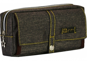 Пенал на 2 відділення COOLFORSCHOOL J-2628-brown